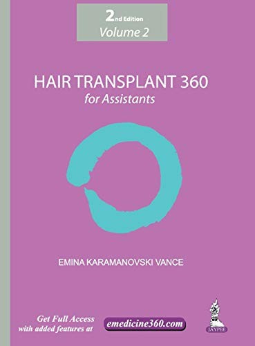 HAIR TRANSPLANT 360 FOR ASSISTANTS By Emina Karamanovski Vance – Hardcover *NEW*