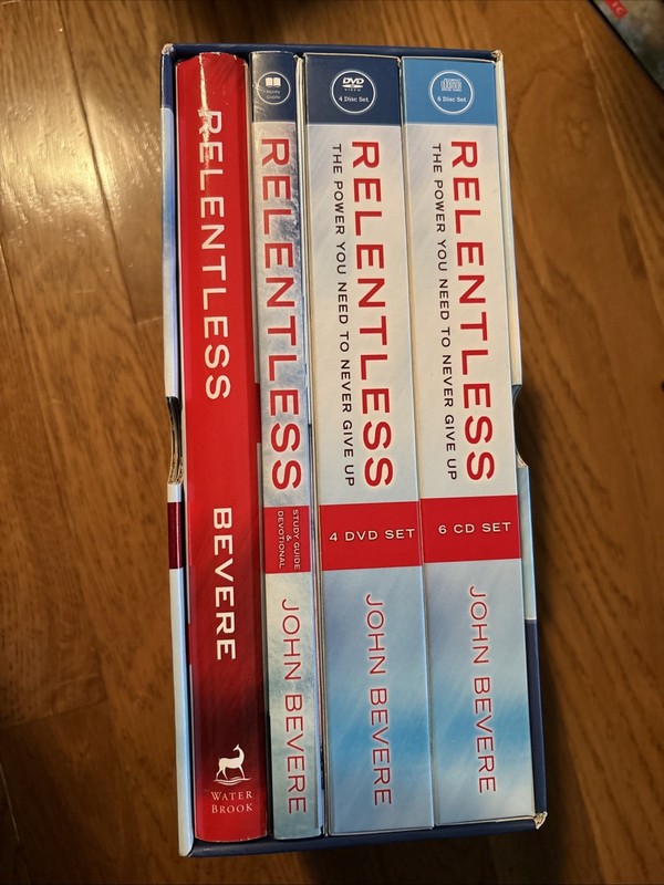 Relentless John Bevere Box Set Book 4 DVD & 6 CD Book & Study Guide 1st Ed 2011 gallery