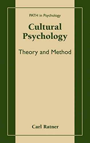 Cultural Psychology: Theory and Method – Hardcover, by Ratner Carl – Very Good