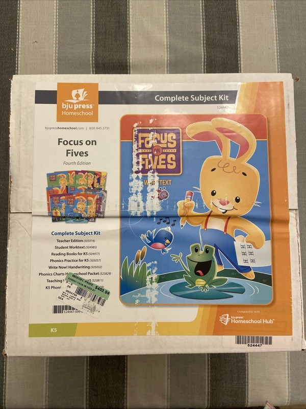 NEW BJU Press Bob Jones K5 FOCUS ON FIVES Complete Subject Kit CURRENT 4th Ed gallery