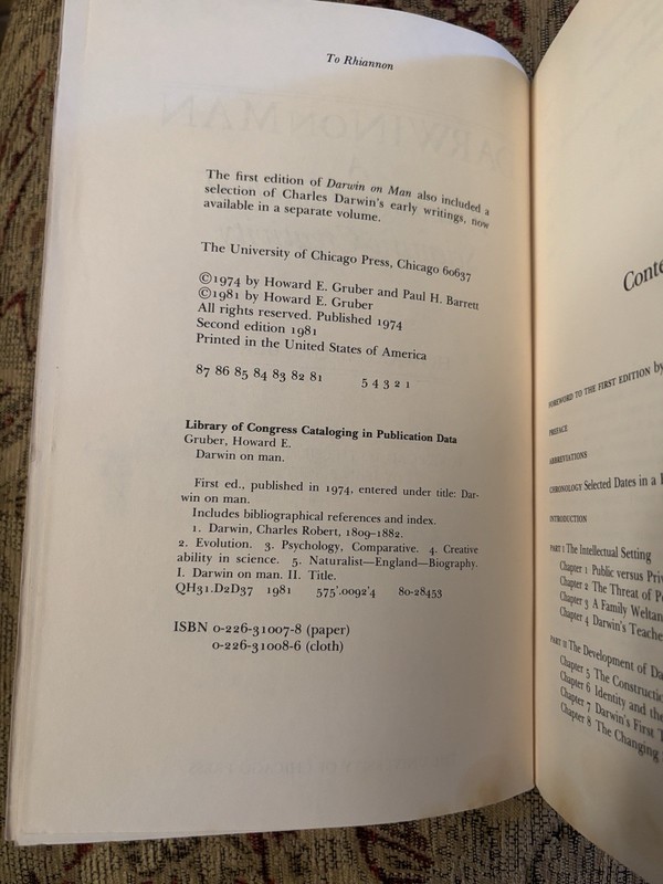 Darwin on Man Psychological Study Scientific Creativity Howard Gruber 1981 2nd E gallery