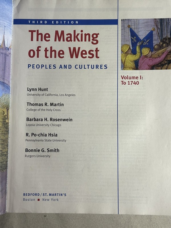 Making of the West -Peoples and Cultures by L.Hunt, T. Martin, B.Rosenwein Vol.1 gallery