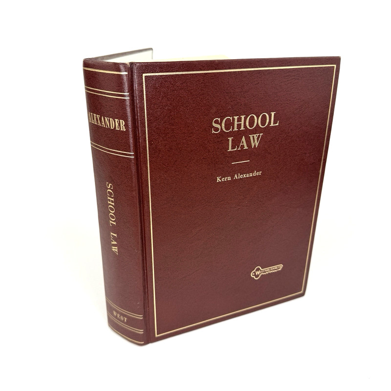 School Law by Kern Alexander West Publishing 1980 1st Reprint