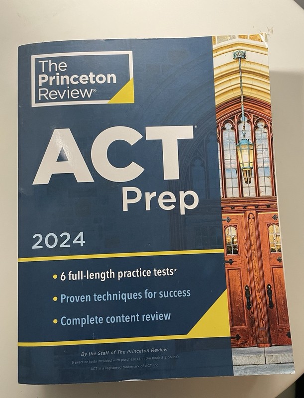 Princeton Review ACT Prep 2024 : 6 Practice Tests + Content Review