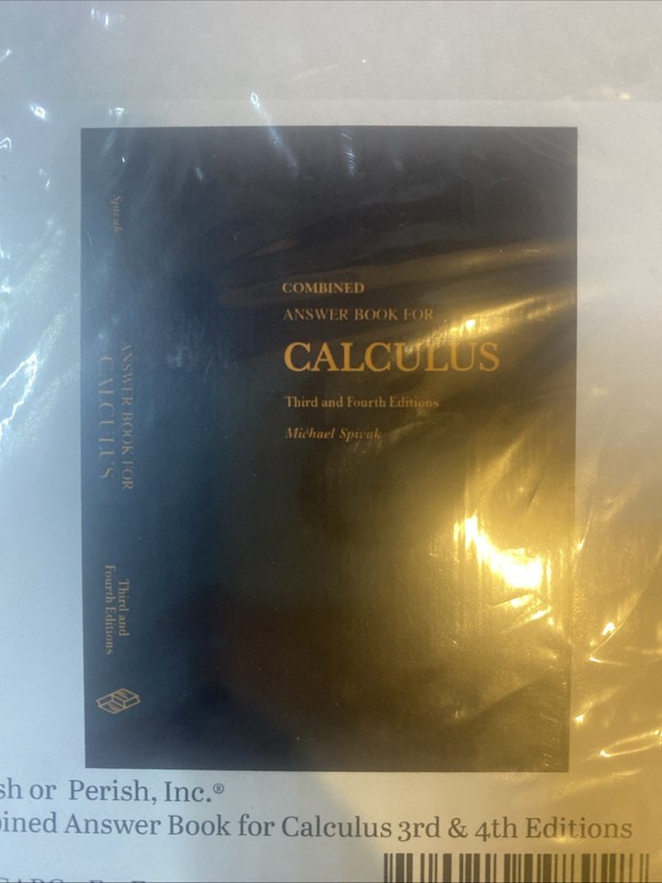 Calculus by Michael Spivak – 3-4th Edition (Calculus edition Michael…