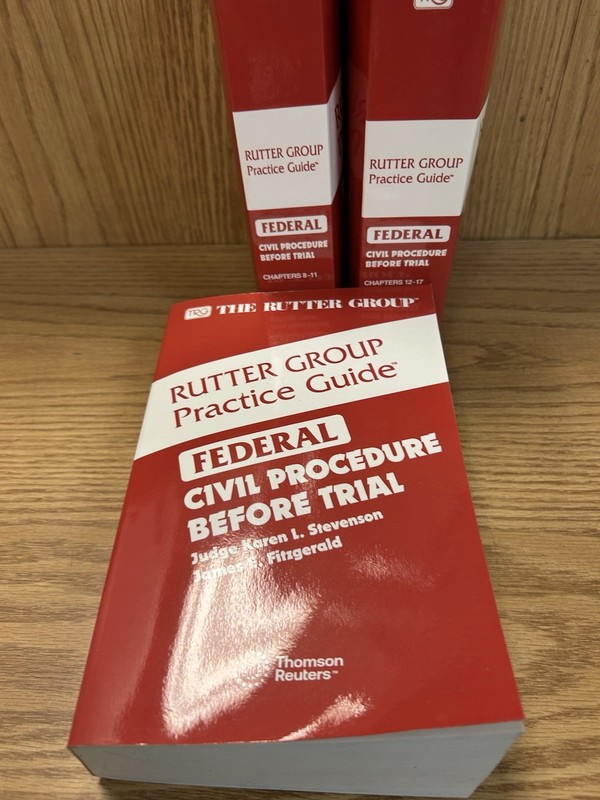 Federal Civil Procedure Before Trial 2025 Ed. Rutter Practice Guide gallery