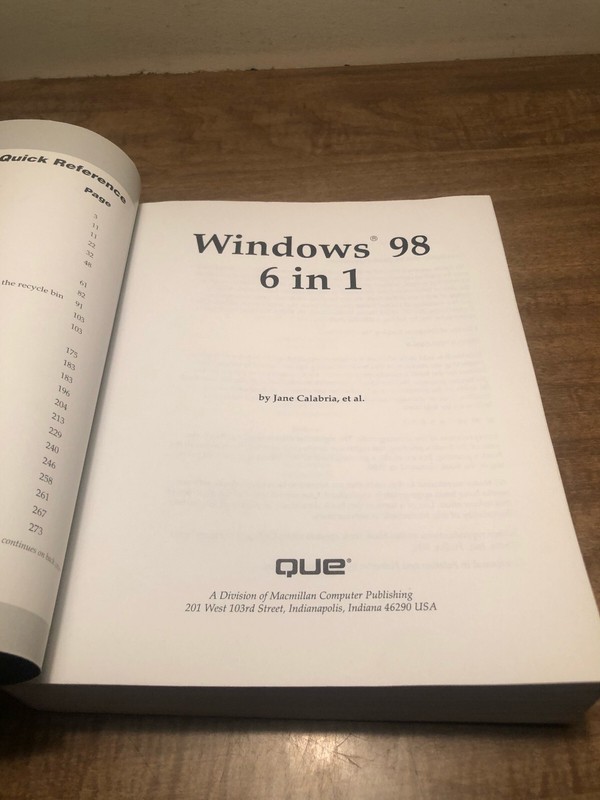 Windows 98 6-in-1 (6 in 1 (Que)) by Jane Calabria and Dorothy Burke PB gallery