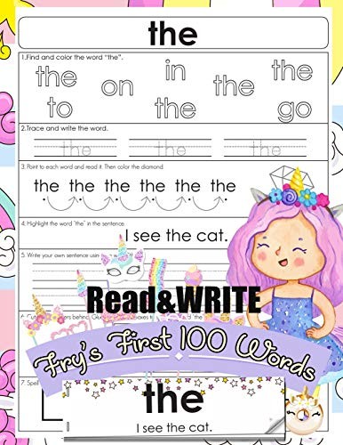 READ AND WRITE FRY’S FIRST 100 WORDS: WITH 100 SIGHT WORD By Jenis Jean **NEW**