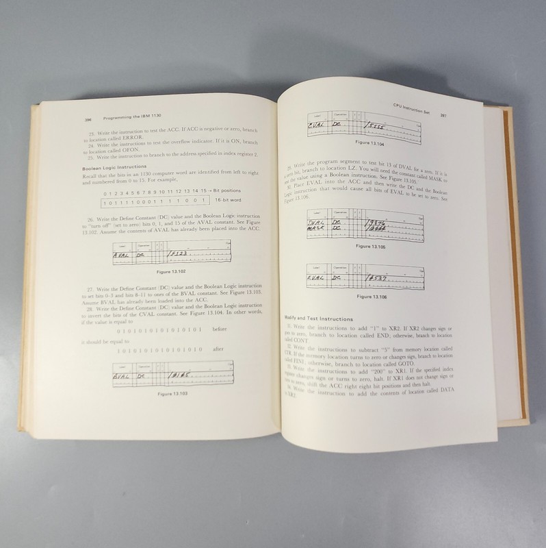 VTG Computer Program Textbook Programming the IBM 1130 JK Hughes 1969 Book HC gallery