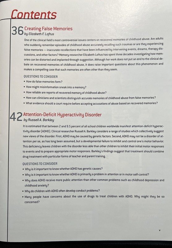 Scientific American Psychology Reader to Accompany Abnormal Psychology (2001) FS gallery