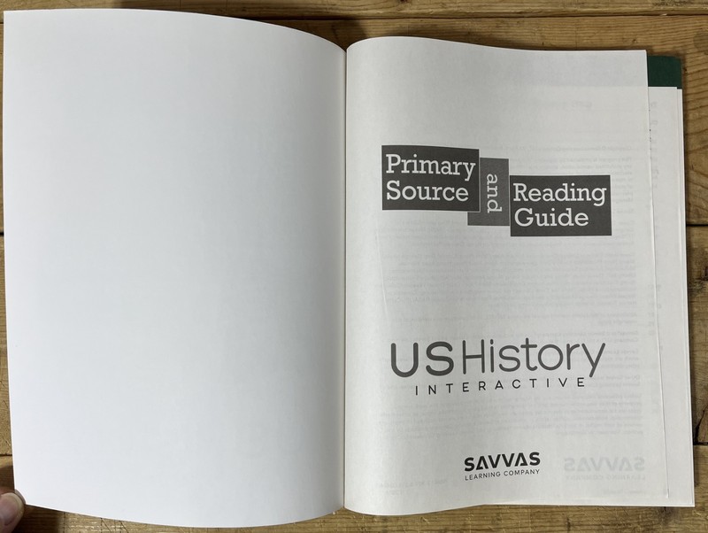 US History Interactive Primary Source and Reading Guide - Savvas Learning - 2022 gallery