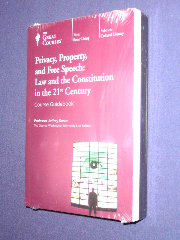 Teaching Co Great Courses CDs PRIVACY PROPERTY FREE SPEECH new & sealed