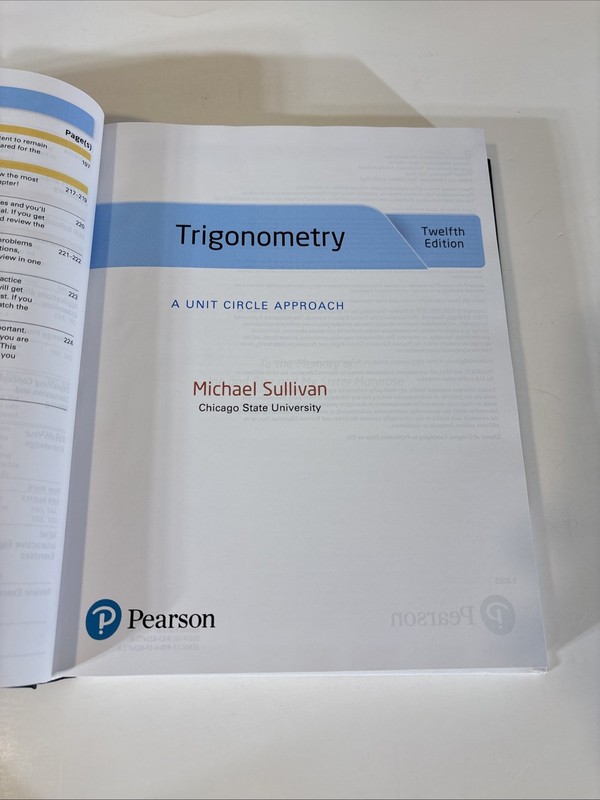 Sullivan Trigonometry A Unit Circle Approach 12th Edition (Rental Edition) gallery