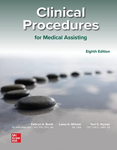 McGraw Hill Medical Assisting Clinical Procedures 8th Ed HC Bo… gallery