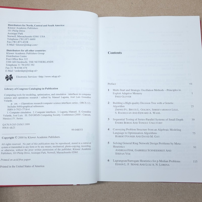 Computing Tools for Modeling, Optimization, and Simulation : Interfaces in Co... gallery