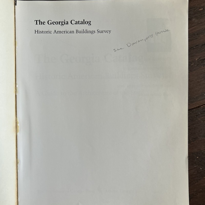The Georgia Catalog: Historic American Buildings Survey John Linley PB gallery