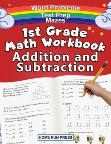 1st Grade Math Workbook Addition and Subtraction: Grade 1 Workbooks, Math – GOOD