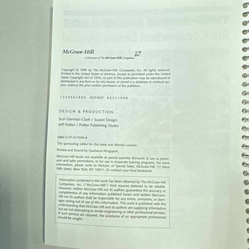 Time-Saver Standards Site Construction Details Manual gallery
