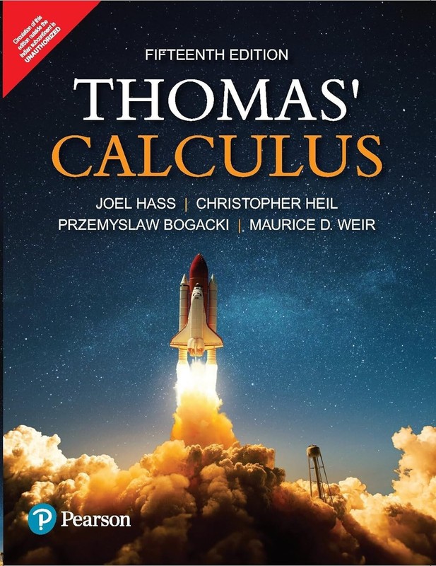 4-7DAYS DELIVERY- Thomas’ Calculus by Christopher Heil, Joel Hass, 15TH INT’L ED