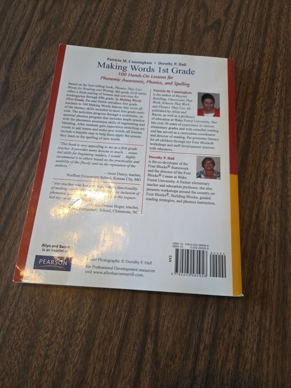 Making Words First Grade : 100 Hands-On Lessons for Phonemic Awareness gallery