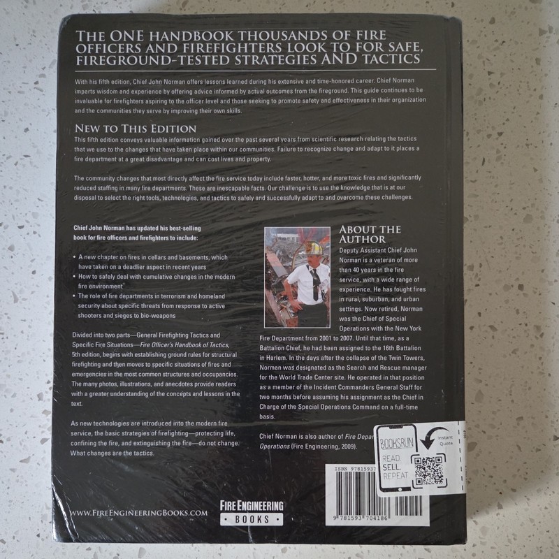Fire Officer's Handbook of Tactics by John Norman 5th Edition: New gallery