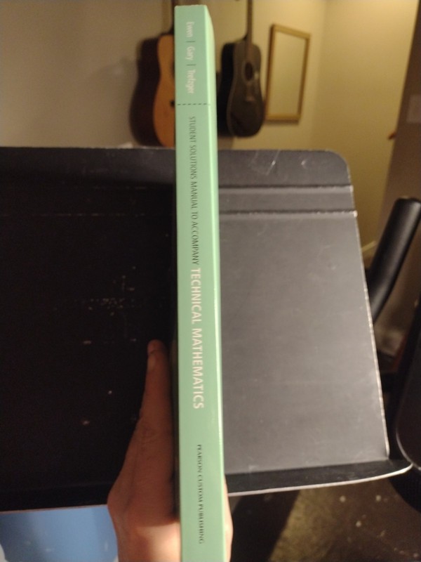 Student Solutions Manual to Accompany Technical Mathematics 2nd Ed 337 Pages VG+ gallery