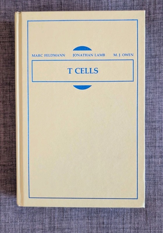 T Cells Cell Biology Monographs Vol 7 Marc Feldmann Wiley 1989 HC VG