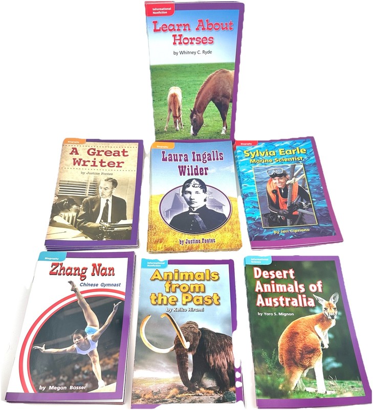 Macmillan McGraw Books Leveled Reader Library 1-2nd nonfic 7 Sets, 5-6 Per Set