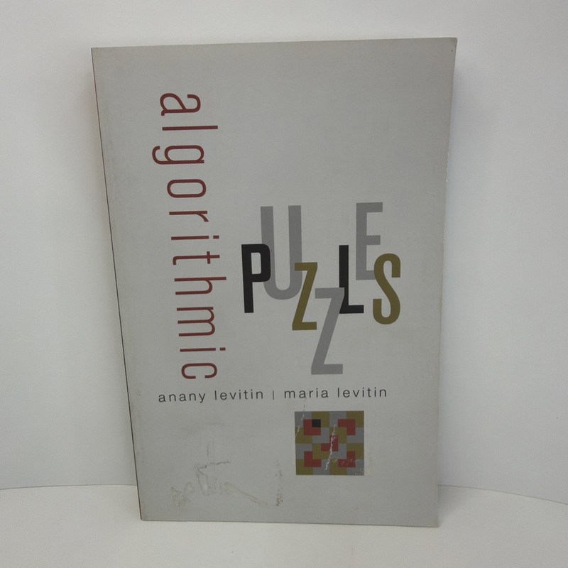 Algorithmic Puzzles – 2011 Paperback By Levitin, Anany & Maria