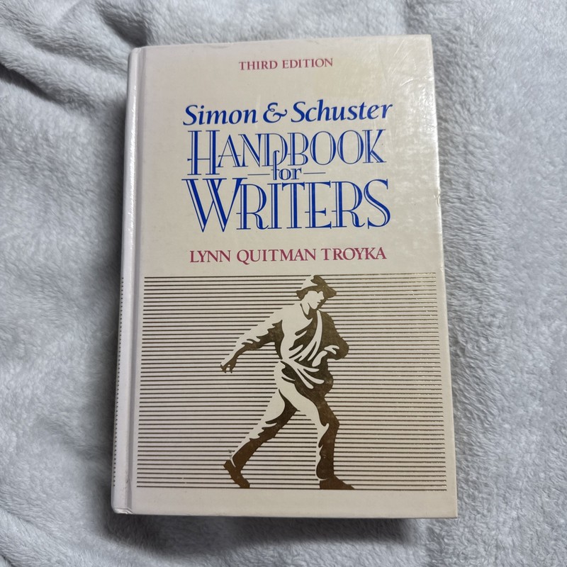 Simon & Schuster Handbook For Writers By Lynn Quitman Troyka & Princeton Hall