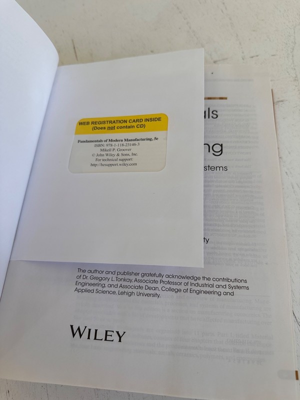 Fundamentals of Modern Manufacturing: Materials, Proces... 5th edition Hardcover gallery