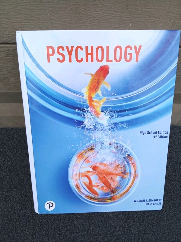 Psychology High School Edition 3rd Edition HC VG Clean Pages William Elmhorst