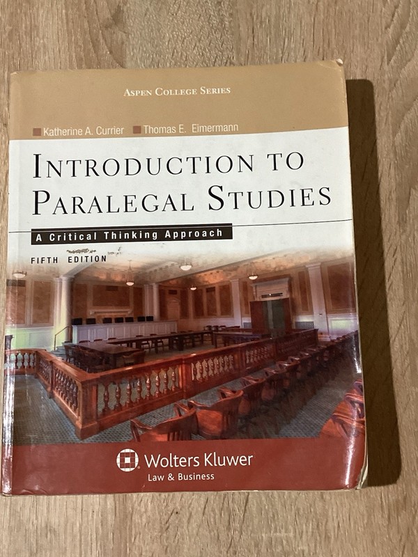 Aspen College Ser.: Introduction to Paralegal Studies Paperback