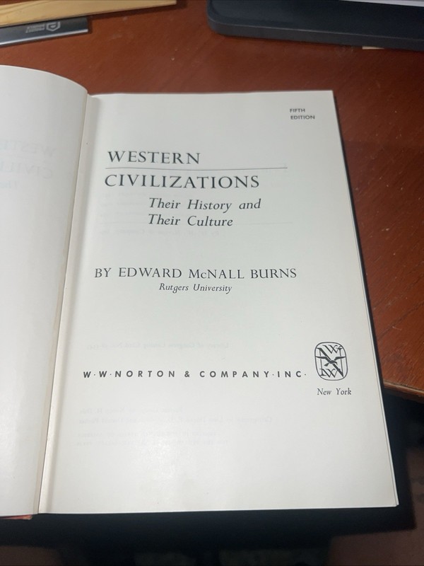 Western Civilization W.W. Norton & Company, By Burns, 5th Ed. 1958, S13