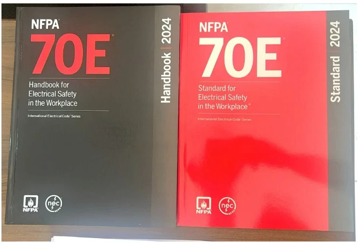 NFPA 70E 2024 Standard & Handbook for Electrical Safety in the Workplace Combo