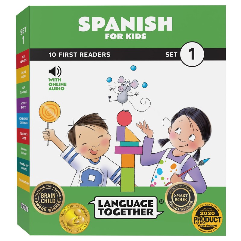 Spanish for Kids: 10 First Reader Books with Online Audio and 100 Words (Beg…