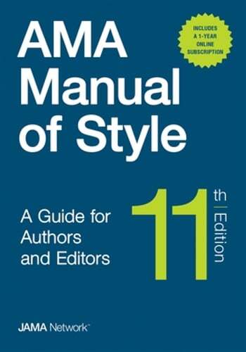 AMA Manual of Style: A Guide for Authors and Editors – Hardcover/Online Bundle