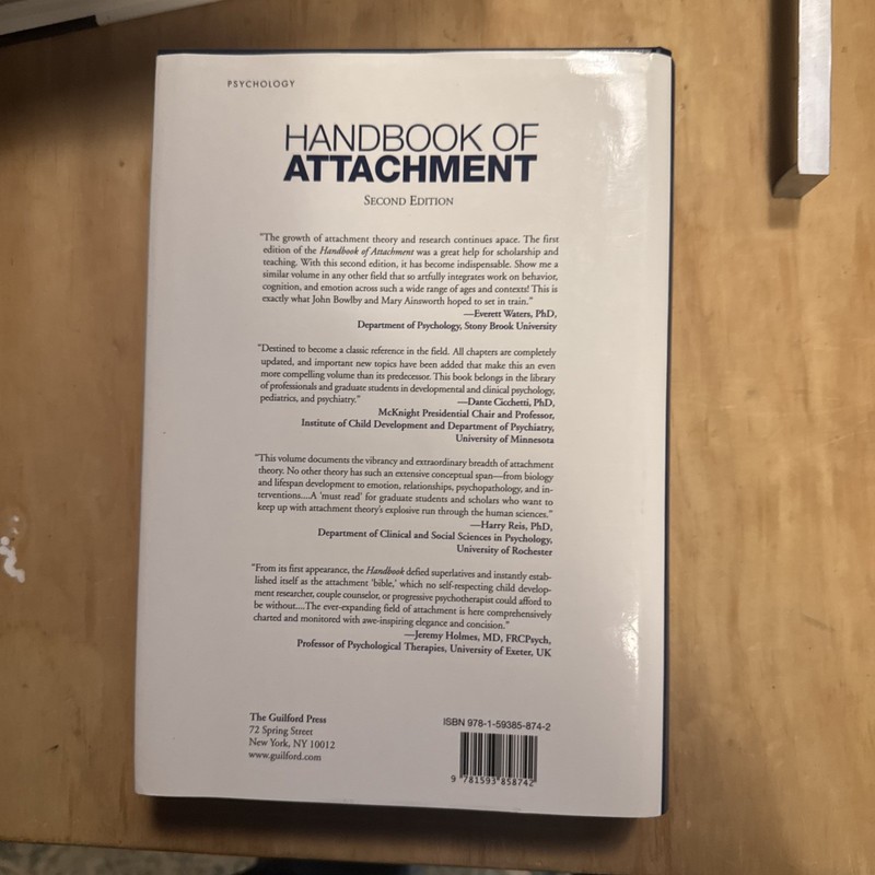 Handbook of Attachment, Second Edition By Shaver (2008, Hardcover) gallery