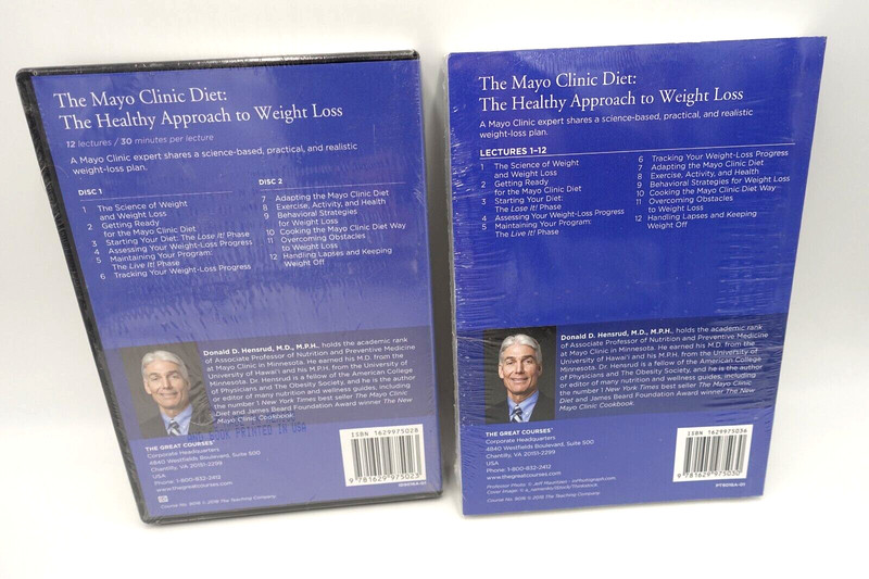 Mayo Clinic Diet Weight Loss 2 DVD Set w/ Guidebook & Transcript Bundle NEW gallery