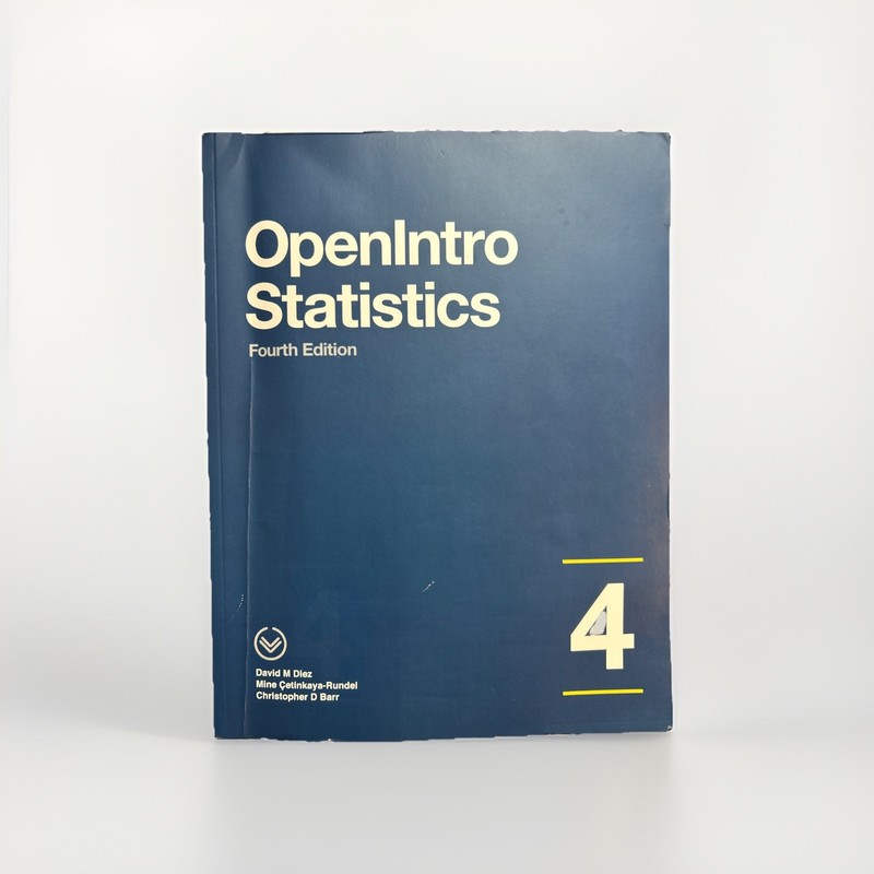 OpenIntro Statistics 4th Edition Textbook Diez Cetinkaya Barr Paperback Book