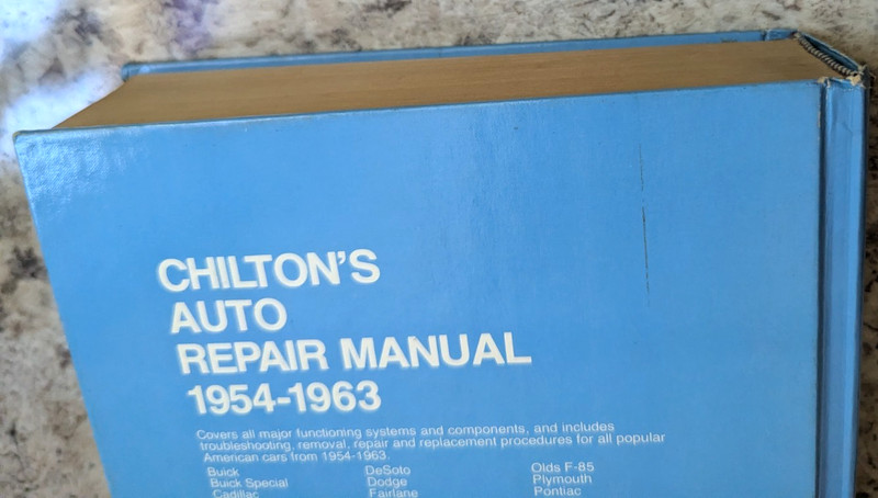 Vintage Chilton's Auto Repair Manual, 1954-1963 American Cars Hardback Book gallery