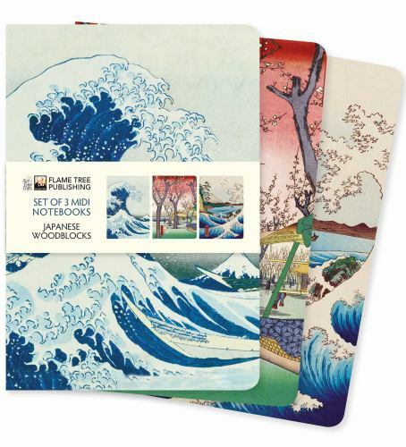 Japanese Woodblocks Midi Not Collection, Paperback by Flame Tree Studio (COR)…
