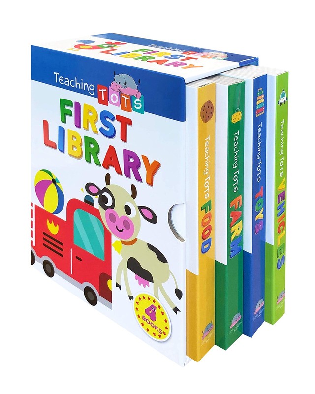 Teaching Tots First Library (4 Book Set) – Childrens Board Book – Educationa…