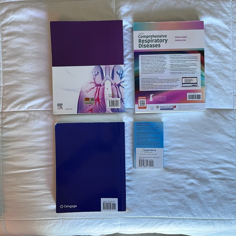 Respiratory Therapy (RT) Student Bundle Kit - 4 Books (Linz, Egan, White, Oakes) gallery