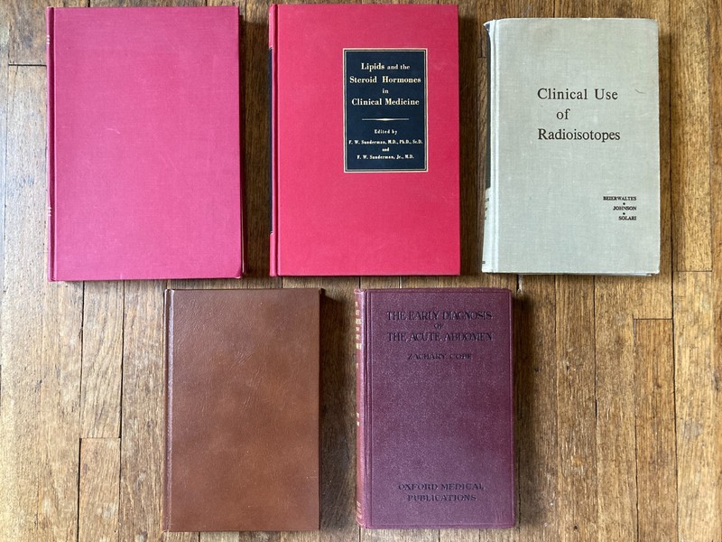 Vintage Medical Textbook Lot of 5 Medicine 1970s 60's Illustrated Abdomen Cope gallery