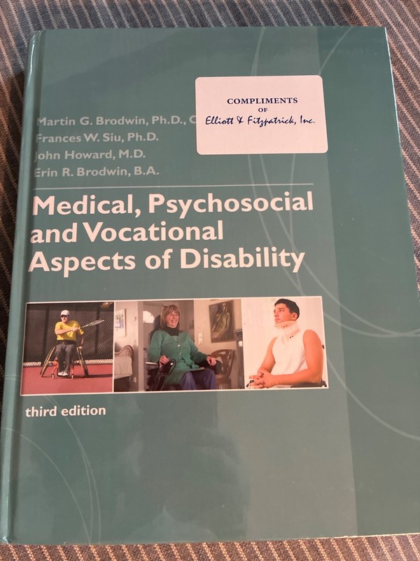 Medical, Psychosocial And Vocational Aspects Of Disability. 3rd Ed. PB 2009