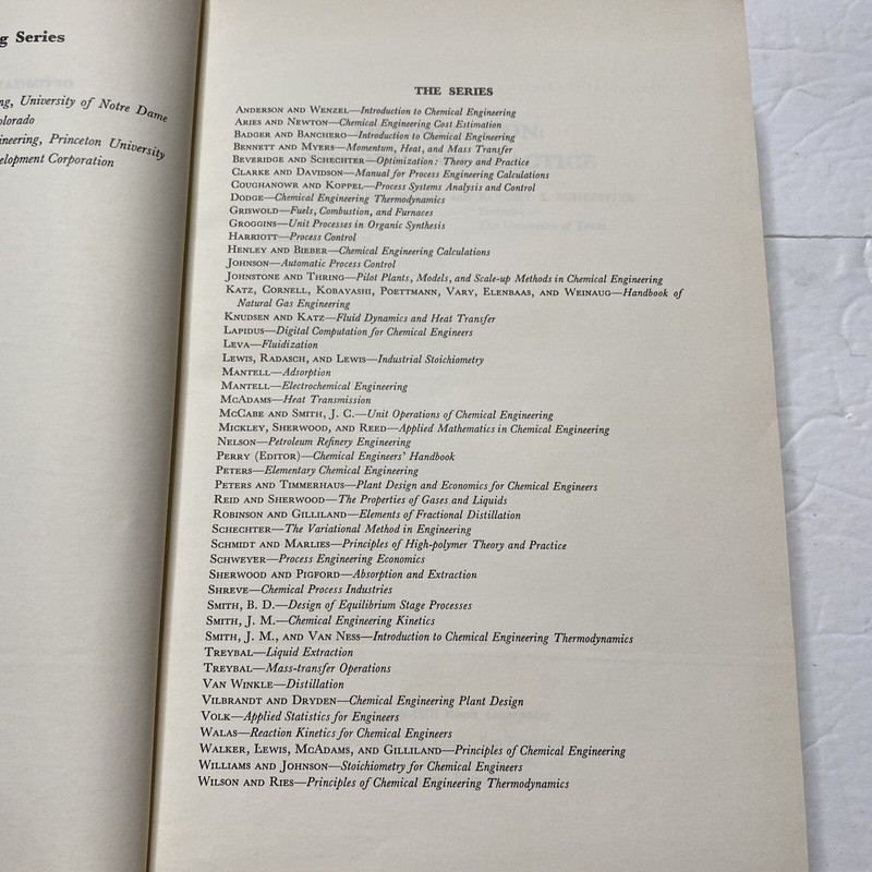 First Edition Optimization Theory and Practice Beveridge Schechter 1970 Vintage gallery
