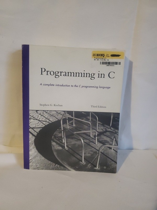 Programming in C, Kochan, Stephen G., New Book