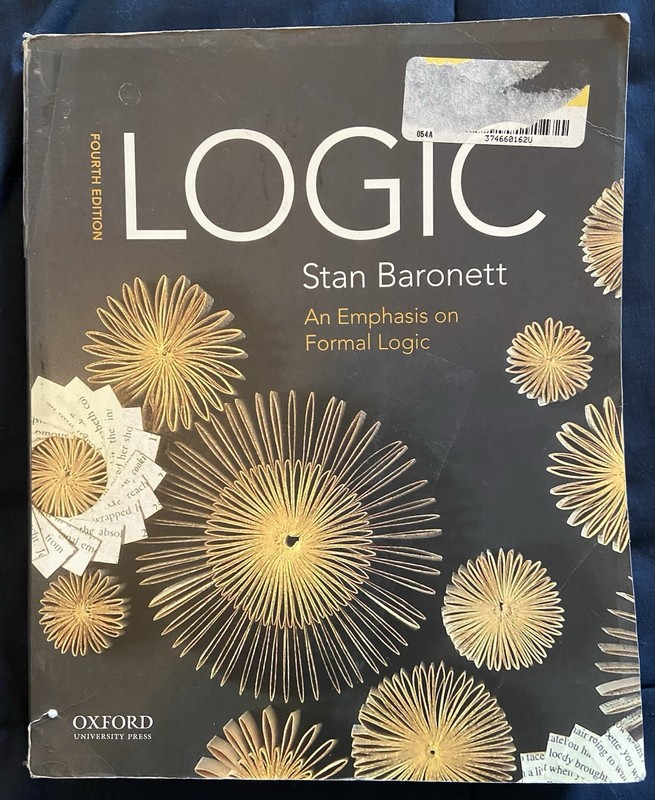 Logic 4th Edition by Stan Baronett (Oxford Press, Trade Paperback)