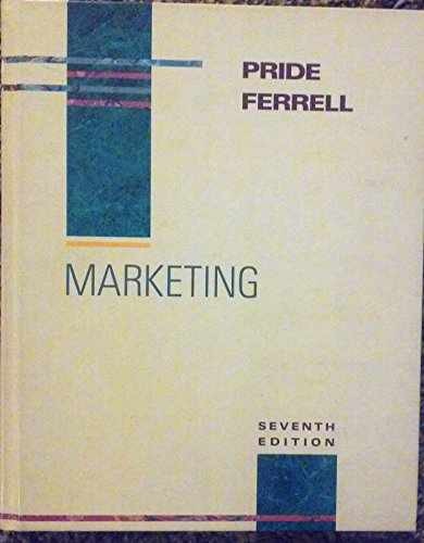 Marketing: Concepts and strategies – Hardcover, by William M. Pride – Acceptable